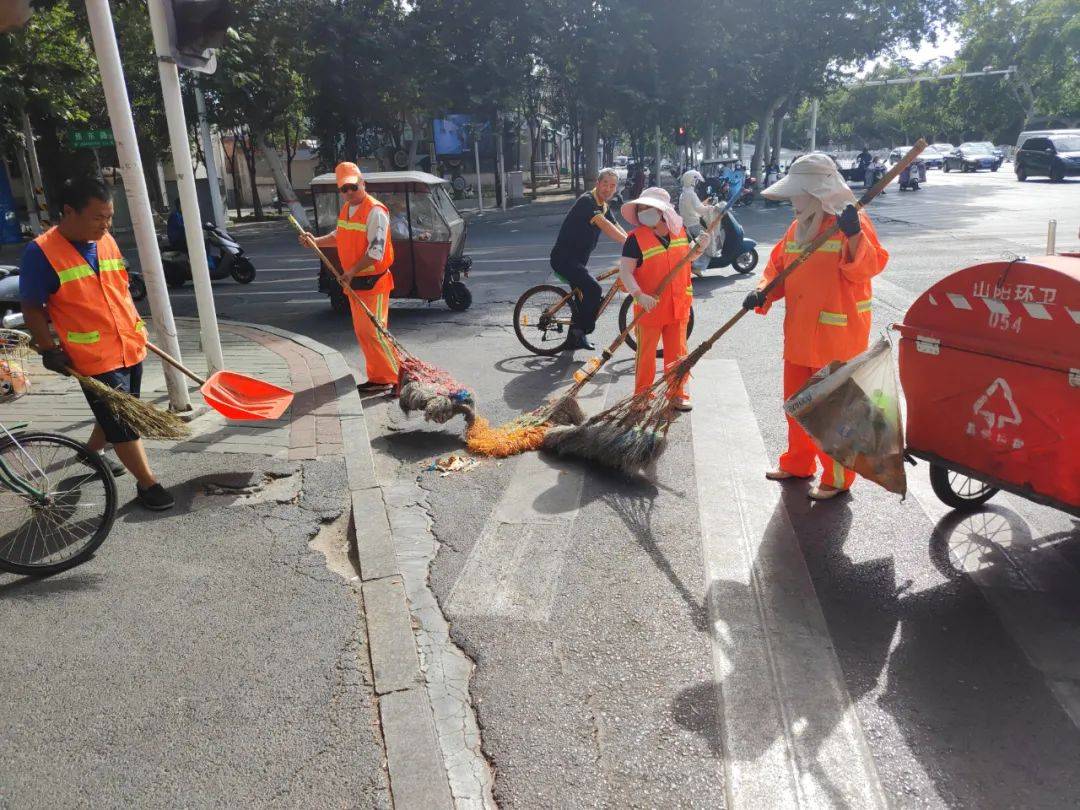烈日下的城市守护者｜山阳环卫：烈日相伴“暑”你最美